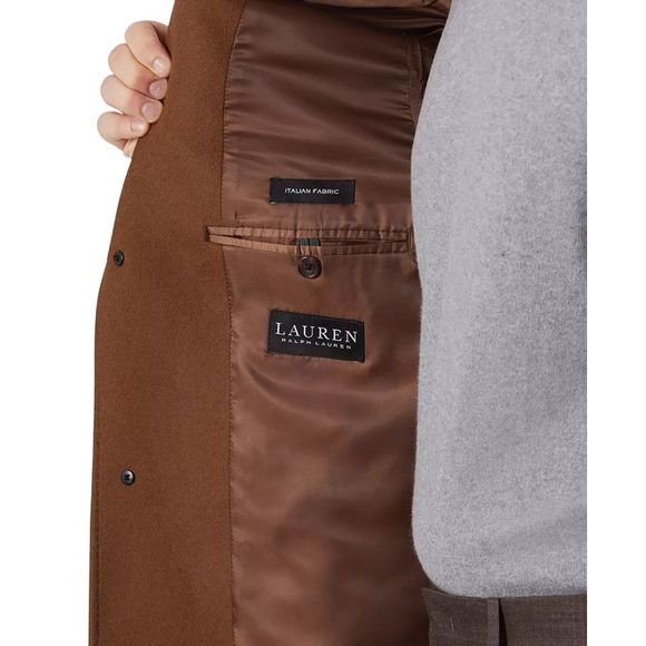 Lauren Ralph Lauren Mens Luther Luxury Blend Overcoat 38 Regular Vicuna NWT $495 - Picture 4 of 4